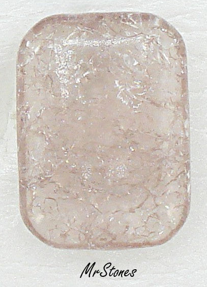 18x13mm (3436) Lt Amethyst Crackle Cushion Octagon Buff Top Doublet 1pc or 36pc Pkg