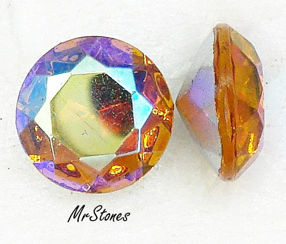 11.3mm (1200/2) (48ss) TTC Topaz AB Czech Round Dentelle