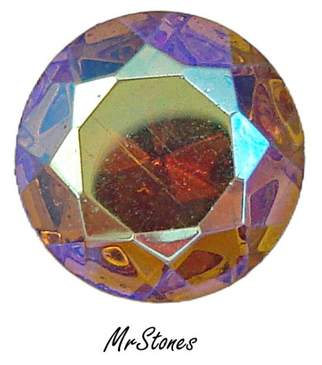 11.3mm (1200/2) (48ss) TTC Topaz AB Czech Round Dentelle