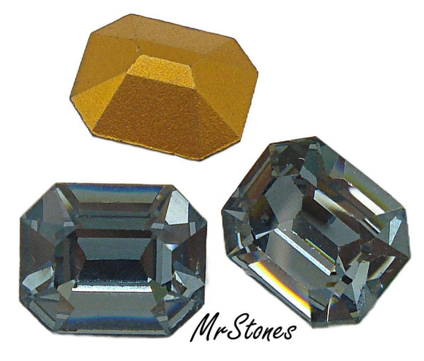 12x10mm (4600) Indian Sapphire Blue Cushion Octagon Swar. KS Co.