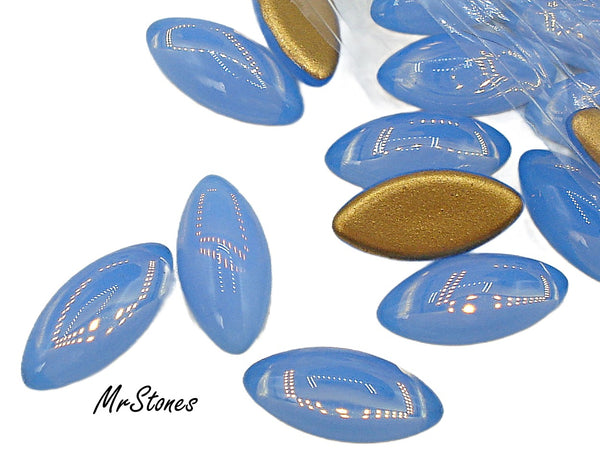 15x7mm (3175) Blue Opal Marquise Navette Cabochon