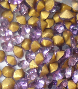1.6mm (10pp) Amethyst Demi-Finish France Round Chatons 100pk