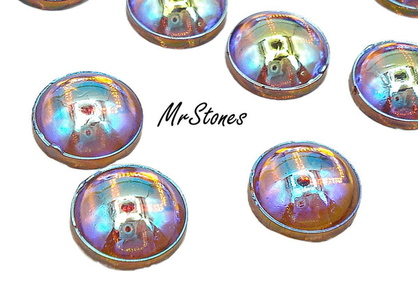 9mm (1684) Hyacinth AB Round Cabochon