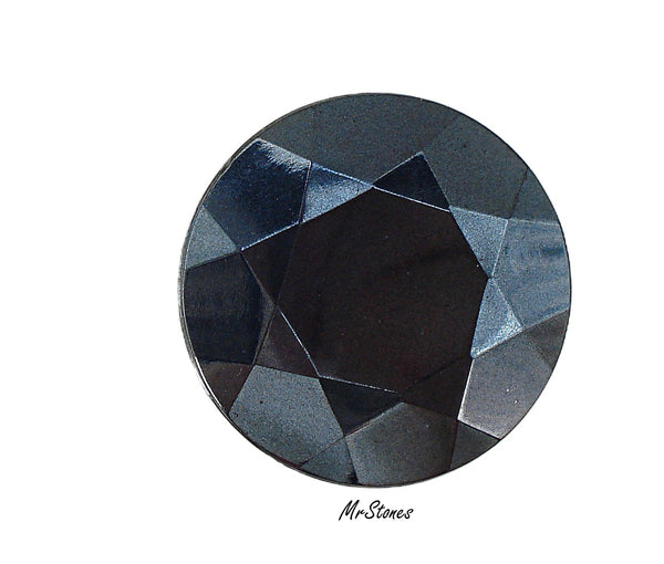 27mm (1201/2) TTC Jet Hematite Shallow Cut Round Chaton Dentelle