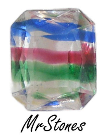 12x10mm (4626/2) TTC Iris Tri Color Unfoiled Cushion Octagon