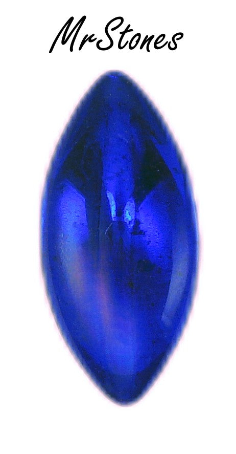15x7mm (3146) Cobalt Blue Marquise Navette Buff Top Doublet