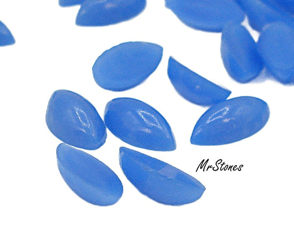 6x3mm (3175) Blue Moonstone Marquise Navette Cabochon 5pk/$1.00