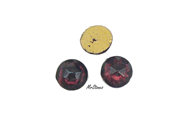 5.5mm (2020) (20SS) Amethyst Foiled Rauten Rose Cut Round 1pc or 10pcs