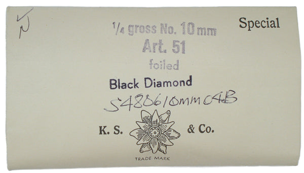 10mm (4806) Black Diamond Bell Shape Swarovski Art. 51
