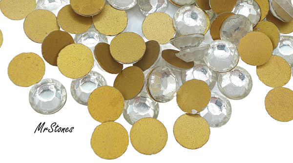 8.9-9.2mm (2000) (42ss) Crystal Round Flatback