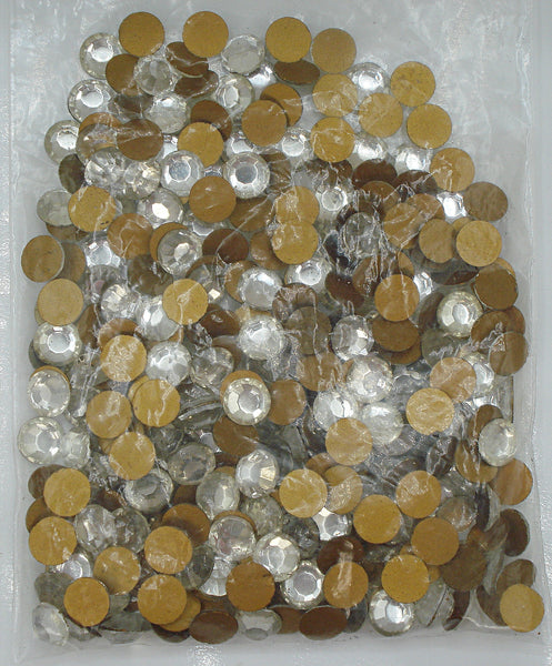 8.9-9.2mm (2000) (42ss) Crystal Round Flatback