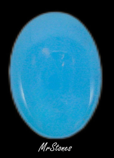 18x13mm (3188) Beautiful Aqua Translucent Oval Buff Top Doublet