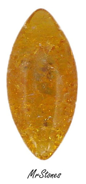15x7mm (3146) Topaz Crackle Marquise Navette Buff Top Doublet