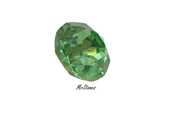 18mm (1200) (75ss) M/C Peridot Round Dentelle