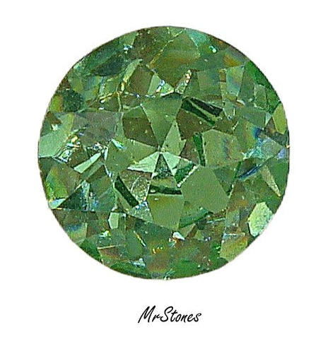 18mm (1200) (75ss) M/C Peridot Round Dentelle