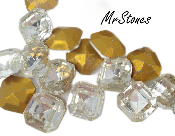 12mm (4671/2) TTC Crystal Square Octagon Shape Step Cut