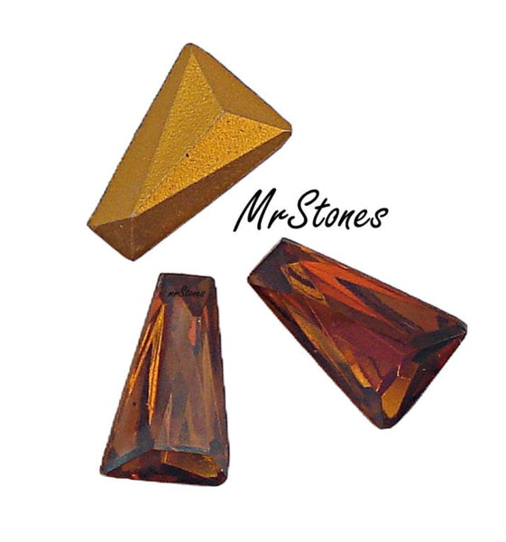 12.2x7.7x4mm (4700) (#92) Smoked Topaz Tapered Baguette Keystone Shape