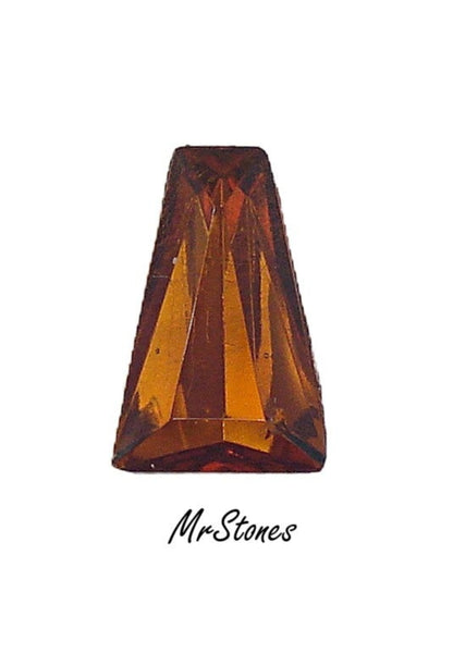 12.2x7.7x4mm (4700) (#92) Smoked Topaz Tapered Baguette Keystone Shape