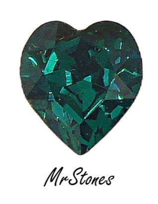 8x8.8mm (4800) Emerald Green Heart Shape Swarovski KS Co.