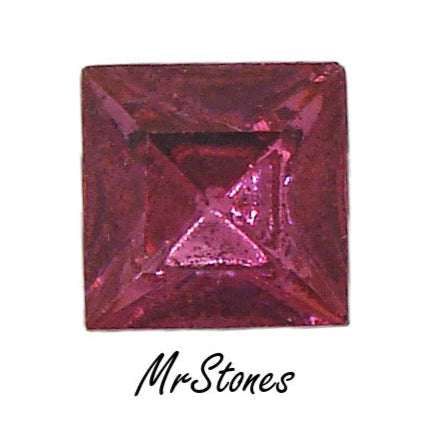 12mm (4400/2) TTC Czech Rose Pink Square Shape