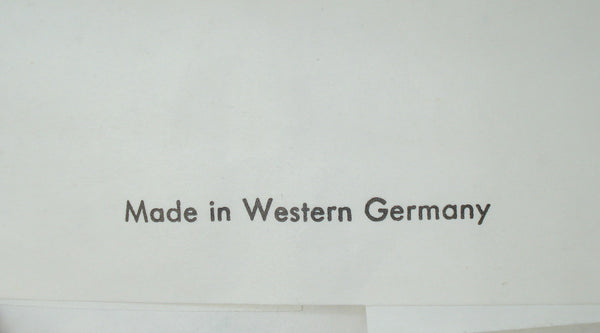 9mm (8.7mm) Round Cabochon Pink with White 4 Leaf Clover Flower West German