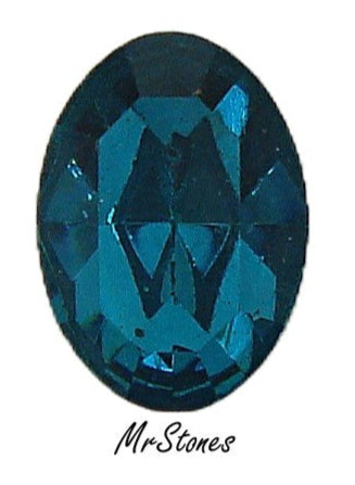 14x10mm (4100) Blue Zircon Oval Swarovski 1pc/$2.05 or 24pc Box/$28.95