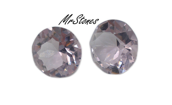 12.3mm (1200) (52ss) M/C Czech Amethyst Un-Foiled Dentelle Round