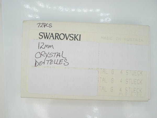 11.9-12.0mm (1200) (50ss) M/C Crystal Dentelle Round Chaton