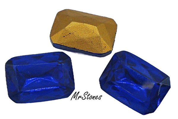 18x13mm (4626/2) TTC Czech Cobalt Blue Cushion Octagon