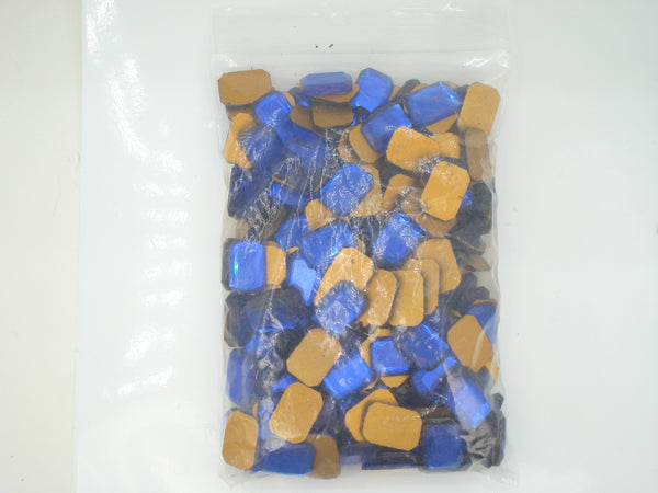 18x13mm (2628) Rich Cobalt Blue Cushion Octagon Flat Back Scissor Side Facets