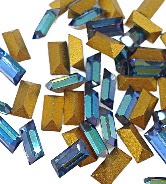 5x2.5mm (4500) Bermuda Blue Baguette
