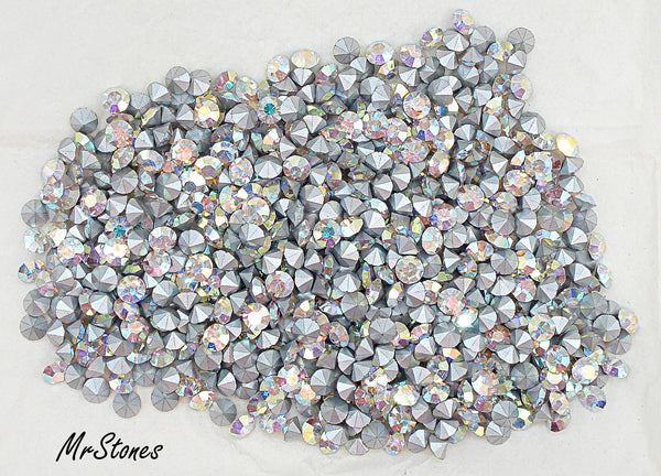 4.85mm (1100) (21ss) Crystal AB Round Chaton Swarovski