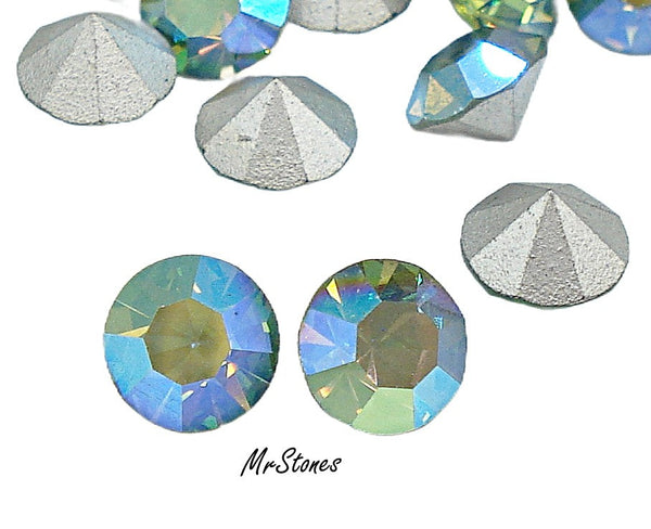 5.2-5.3mm (1100) (23ss) Peridot AB Round Chaton