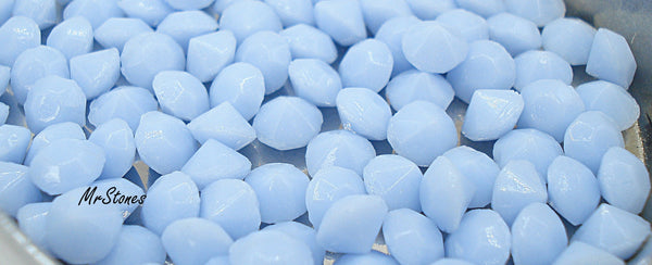 4mm (1100/2) (32pp) Periwinkle Blue Round Chatons 1pc or 10pcs