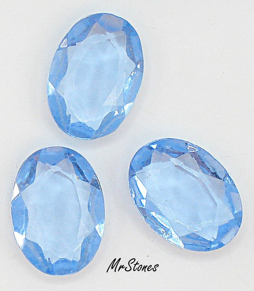 18x13mm (4110/2) Light Sapphire Blue Oval Unfoiled Channel Cut