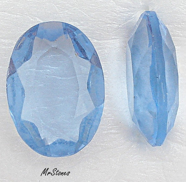 18x13mm (4110/2) Light Sapphire Blue Oval Unfoiled Channel Cut