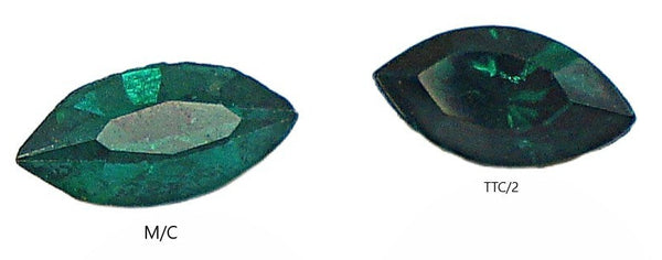 6x3mm (4200) (4200/2) Lt Med Emerald M/C - Emerald /2 Marquise Mix 10pcs/$1.00