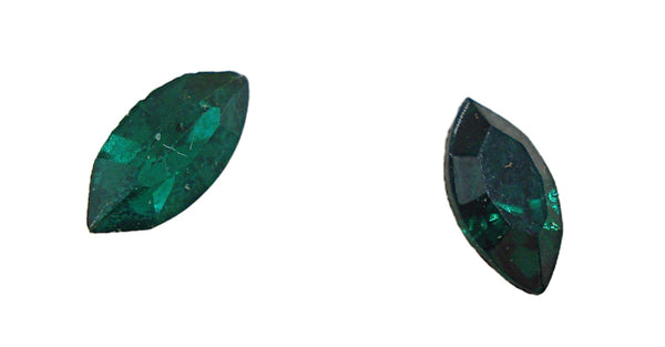 6x3mm (4200) (4200/2) Lt Med Emerald M/C - Emerald /2 Marquise Mix 10pcs/$1.00