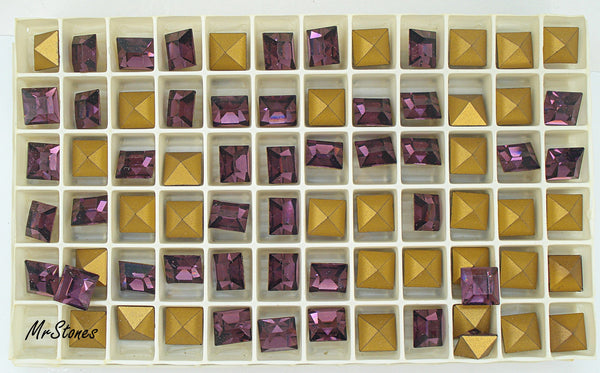 8mm (4400) Amethyst Purple Square Shape Swarovski