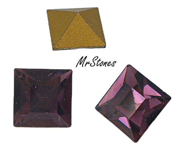 8mm (4400) Amethyst Purple Square Shape Swarovski
