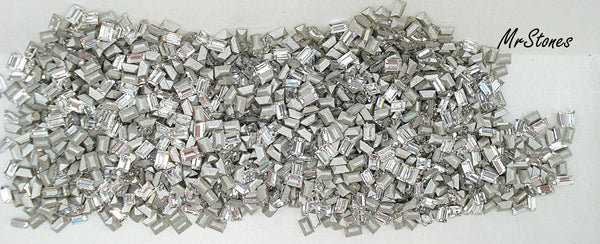 3x2mm (4500) Crystal Baguette Swarovski Silver Foiled