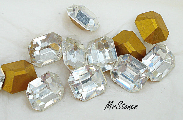 14x12mm (4600) Crystal Cushion Octagon