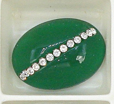 18x13mm (3901) Chrysophase Crystal Row Oval Cabochon Swarovski Specialty