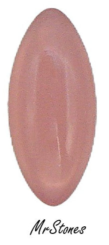 15x7mm (3175) Czech Rose Pink Opal Marquise Navette Cabochon Silver Foil