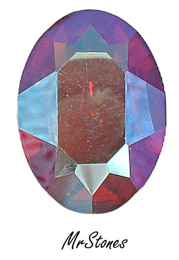 18x13mm (4120) Light Siam AB Oval Shape