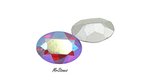 18x13mm (4120) Light Siam AB Oval Shape