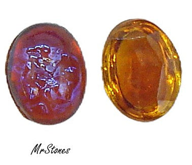 8x6mm (1685) Old Mexican Opal Oval Cabochon Dragon's Breath