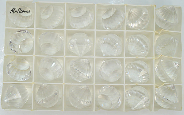 18mm (4866) Crystal Clear Cupcake Swarovski Unfoiled DS Co.