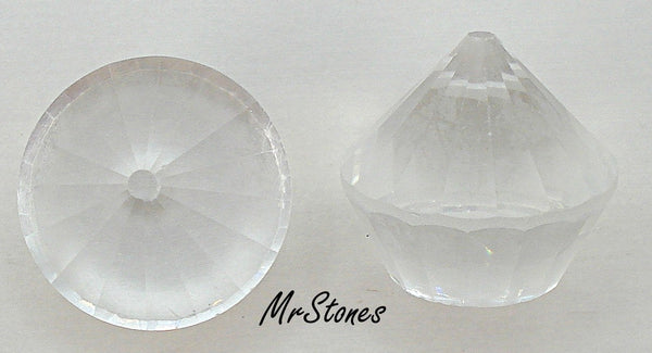 18mm (4866) Crystal Clear Cupcake Swarovski Unfoiled DS Co.