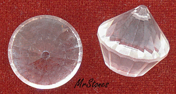 18mm (4866) Crystal Clear Cupcake Swarovski Unfoiled DS Co.